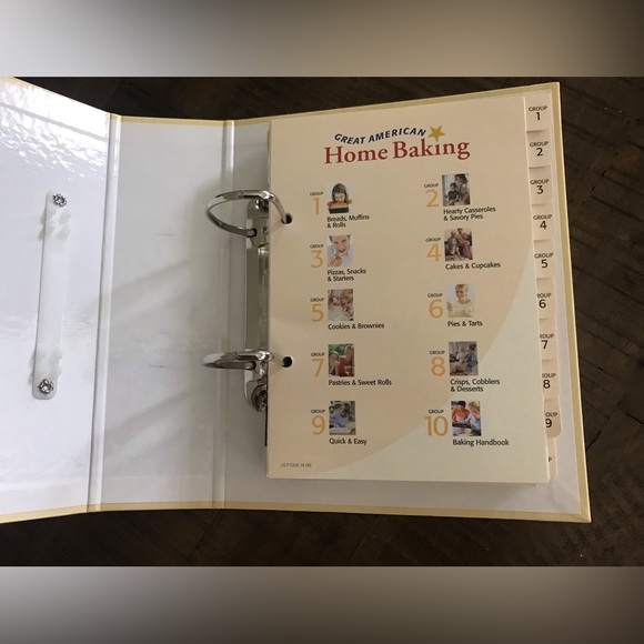 Great American Home Baking Cookbook Ring Bound Notebook Desserts Breads Pastries - Picture 8 of 10